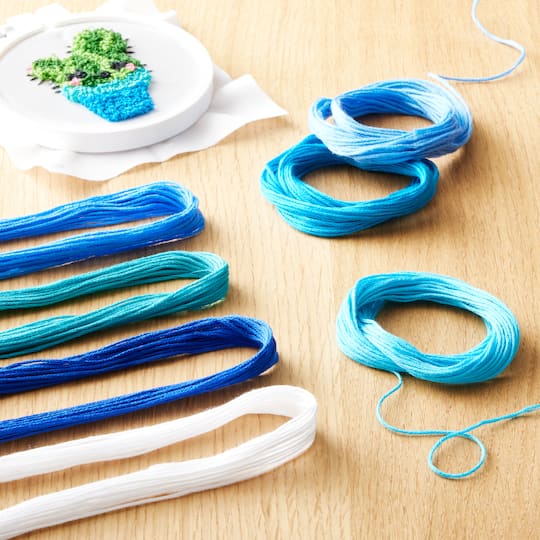 12 Packs: 36 ct. (432 total) Blues Embroidery Floss by Loops & Threads®